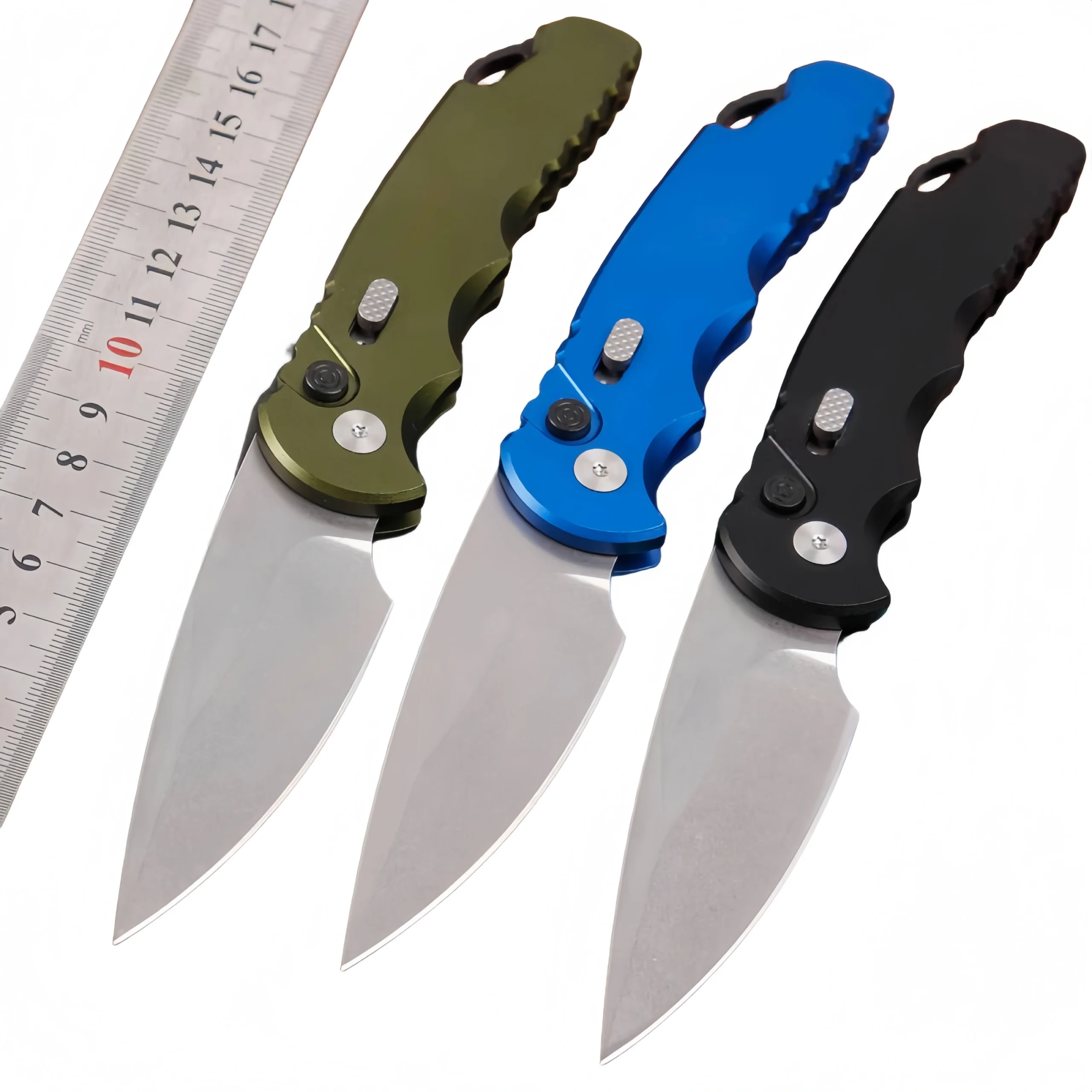 Aluminum Handle Pocket Lock Knife | TOP KNIVES LLC Aluminum Handle Pocket Lock Knife