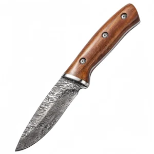Portable Damascus Field Knife