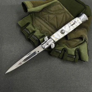 Micarta Small Stiletto Pocket Knife