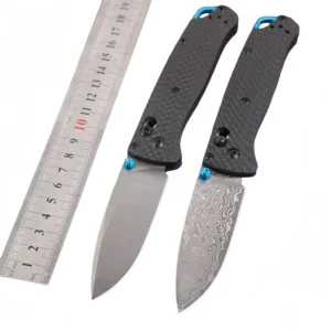 Carbon Fiber Damascus Lock Knife