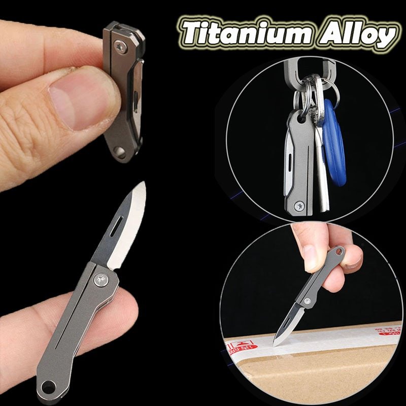 TC4 Titanium Mini EDC Folding Knife | TOP KNIVES LLC TC4 Titanium Mini EDC Folding Knife