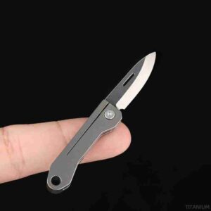Titanium Alloy Mini EDC Keychain Knife