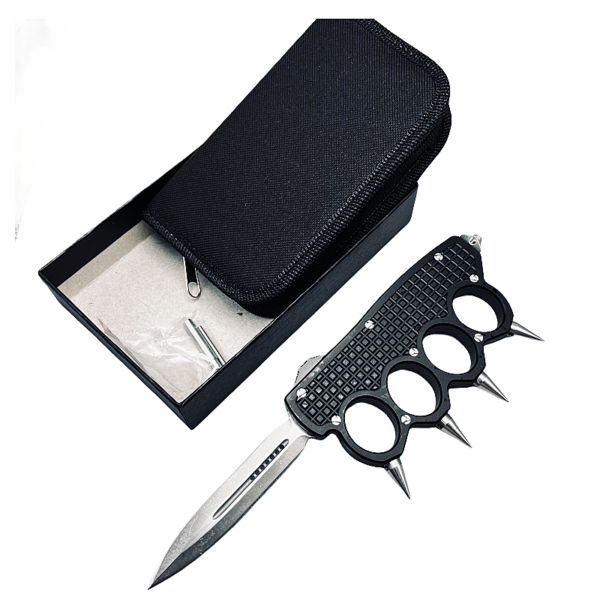 5.25 inch brass knuckles otf knife-TK97R-525