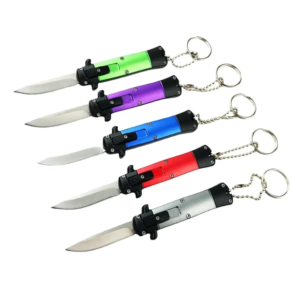 MINI automatic stilettos mini otf knife keychain-TKEAX-VR
