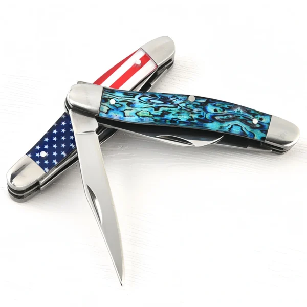 Outdoor folding knife mini multi-purpose three-opening small pocket knife