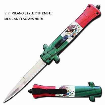 5.5inch Italian Flag (AKC) OTF Knife-TK966-55