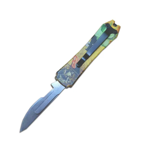mini otf surgery knife, removable blade,pocket EDC keychain knives--SBM-TKB37-ST