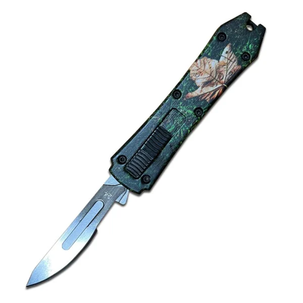 mini otf surgery knife, removable blade,pocket EDC keychain knives--SBM-TKB3X-ST