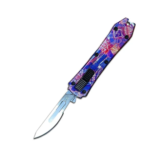 mini otf surgery knife, removable blade,pocket EDC keychain knives--SBM-TKB3Q-ST