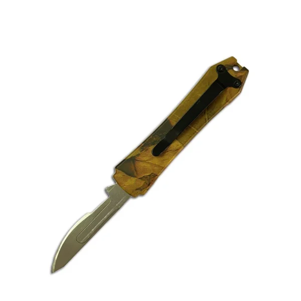mini otf surgery knife, removable blade,pocket EDC keychain knives--SBM-TKB2G-ST