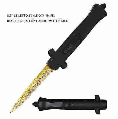 Gold Blade AKC OTF KNIFE Wholesale-TK97B-GD
