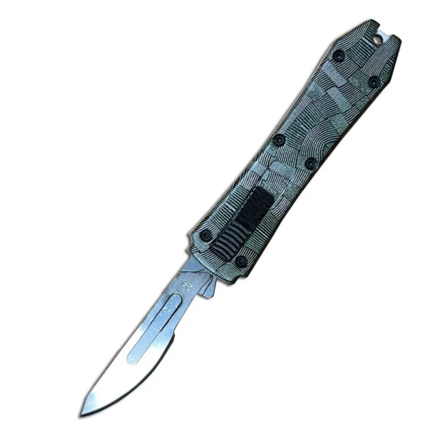 mini otf surgery knife, removable blade,pocket EDC keychain knives--SBM-TKB3R-ST