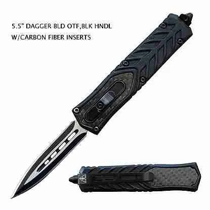 5.5 INCH OTF Knife with Carbon Fiber--TK961-CF