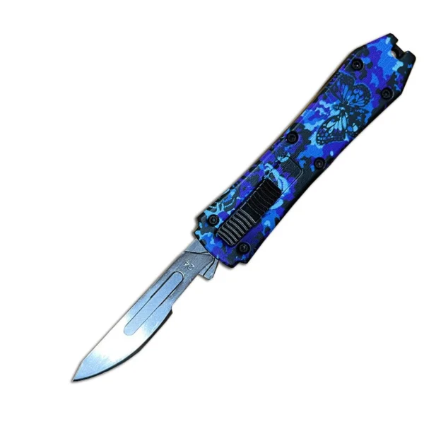 mini otf surgery knife, removable blade,pocket EDC keychain knives--SBM-TKB3Z-ST