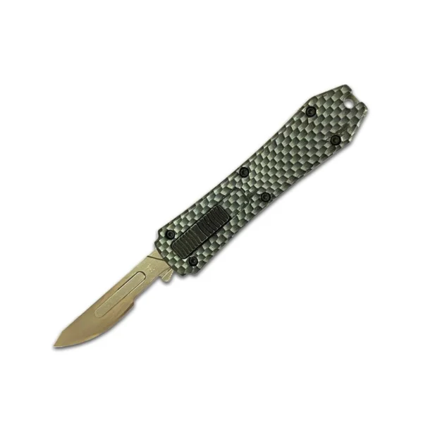 mini otf surgery knife, removable blade,pocket EDC keychain knives--SBM-TKB2D-ST