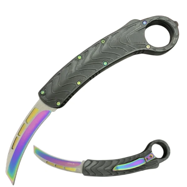 rainbow Karambit otf knives -TKAOI-RB