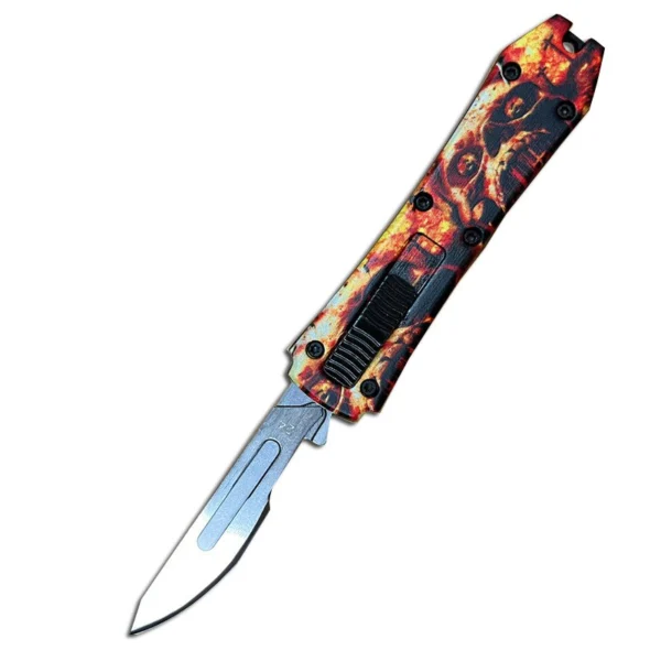 mini otf surgery knife, removable blade,pocket EDC keychain knives--SBM-TKB3T-ST
