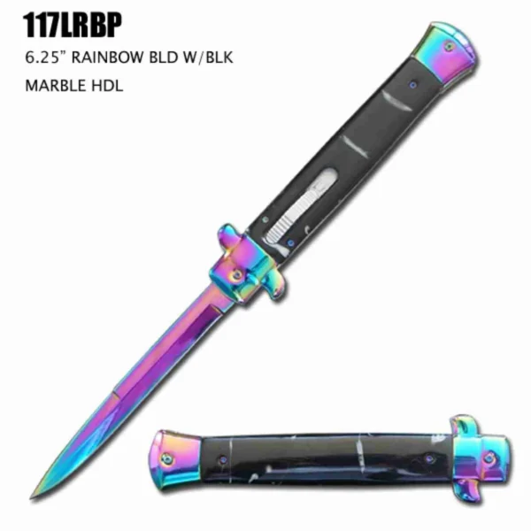 11inch italian stiletto knife/Color blade-TKBSQ-11