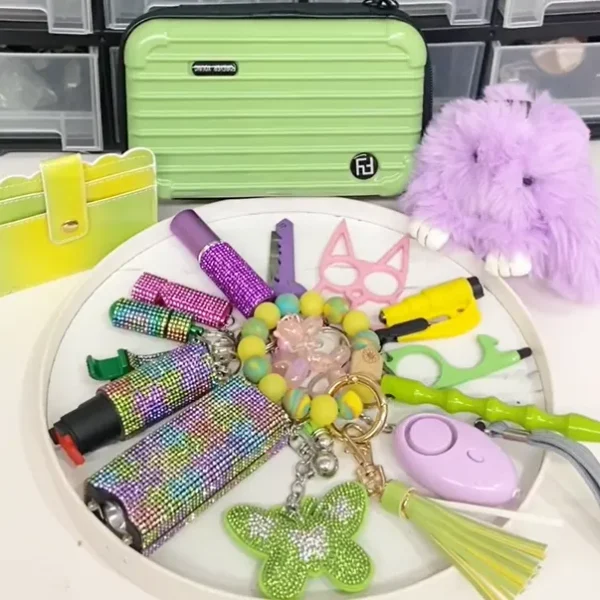 18-Piece Easter Keychain Set