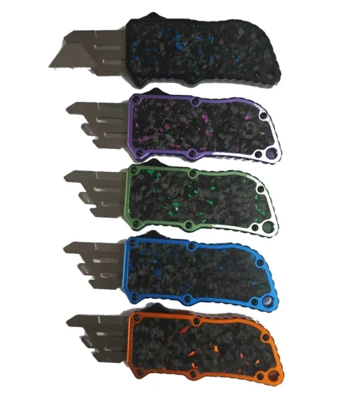 Utility OTF Knife with Colored Inlay - Five-Style Wholesale Set | Factory-Direct