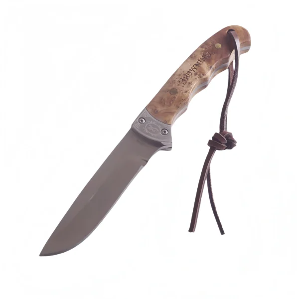 Shadow wood handle outdoor camping knife straight knife