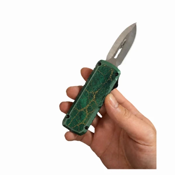 Emerald Marble Gold Folding Utility Knife