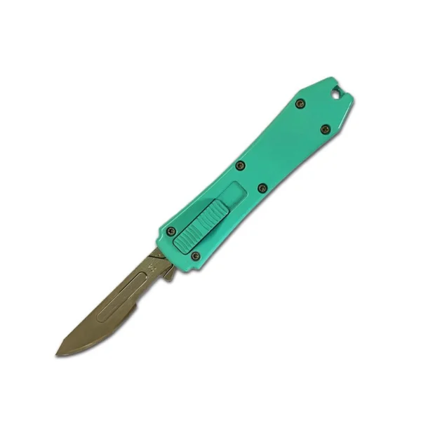 mini otf surgery knife, removable blade,pocket EDC keychain knives--SBM-TKB2B-ST