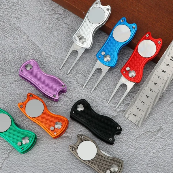 Metal aluminum handle spring ball fork tool practice ball tool gift accessories