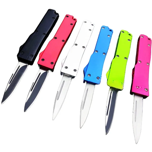 2 inch switchblade otf mini edc knife double action keychain knives-TK98D-VR